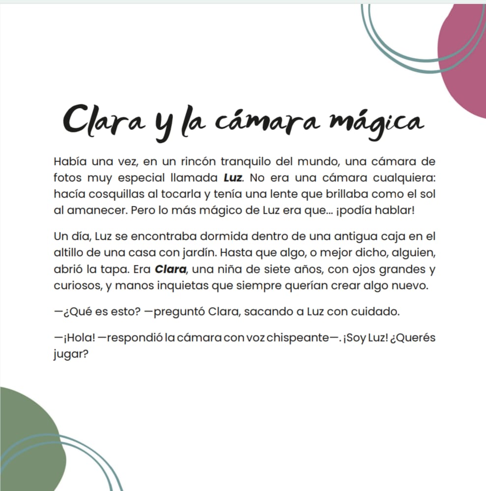 Pack Digital - Fotografía Divertida + Cuento "Clara y la Cámara Mágica" + 5 Bonos