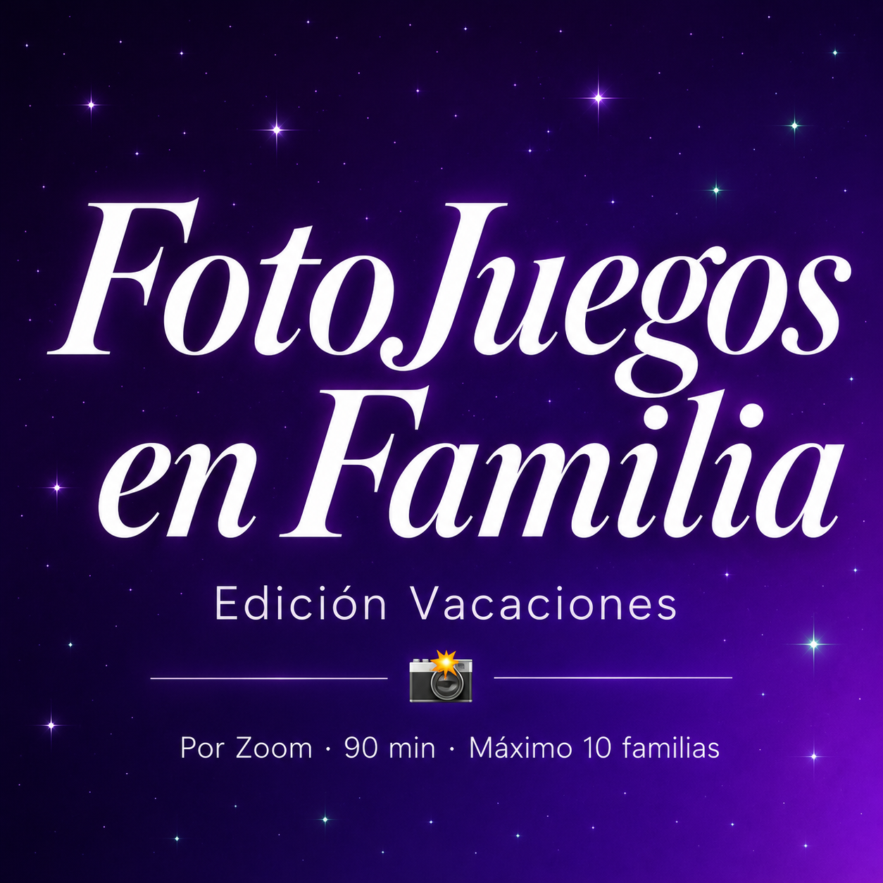 Fotojuegos en Familia - Edición Vacaciones